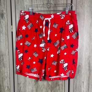 Peanuts Snoopy/Woodstock "Lazy Days" lounge/boxer shorts Men's XL